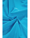 Light Blue Crossover Colorblock Cutout One Piece Swimsuit - M