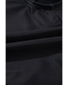 Black Petal Print Crisscross Back Spaghetti Straps Swimsuit - S