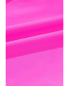 Bright Pink Cut out Twist Bowknot Backless One Piece Swimsuit - XL