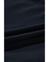 Black Color Block Ric Rac Trim U Neck One Piece Swimsuit - S