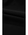 Black Side Tied Waist Square Neck Adjustable Straps A-line One Piece Swim Dress - S