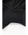 Black Pocketed Wide Waistband Swim Shorts - L