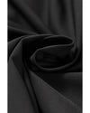 Black Pocketed Wide Waistband Swim Shorts - L