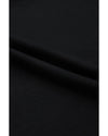 Black Button Up High Waist Long Sleeve Dress - S