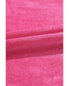 Rose Frilled Neck Smocked Bodice Velvet Dress - L