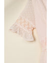 Swiss Dot Lace Trim Maxi Dress - 2XL