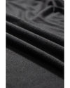 Black V Neck Hidden Pocket Splits Maxi T-shirt Dress - L