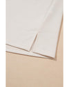 White Floral Crochet Splicing Sleeve T Shirt Dress - M