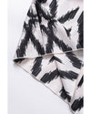 Black Western  Aztec Printed Fashion Vacation Sundress - L
