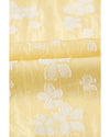 Yellow Boho Flower Jacquard Puff Sleeve Square Neck Mini Dress - XL