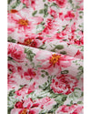 Pink Floral Lace Tied Strap Empire Waist Maxi Dress - XL