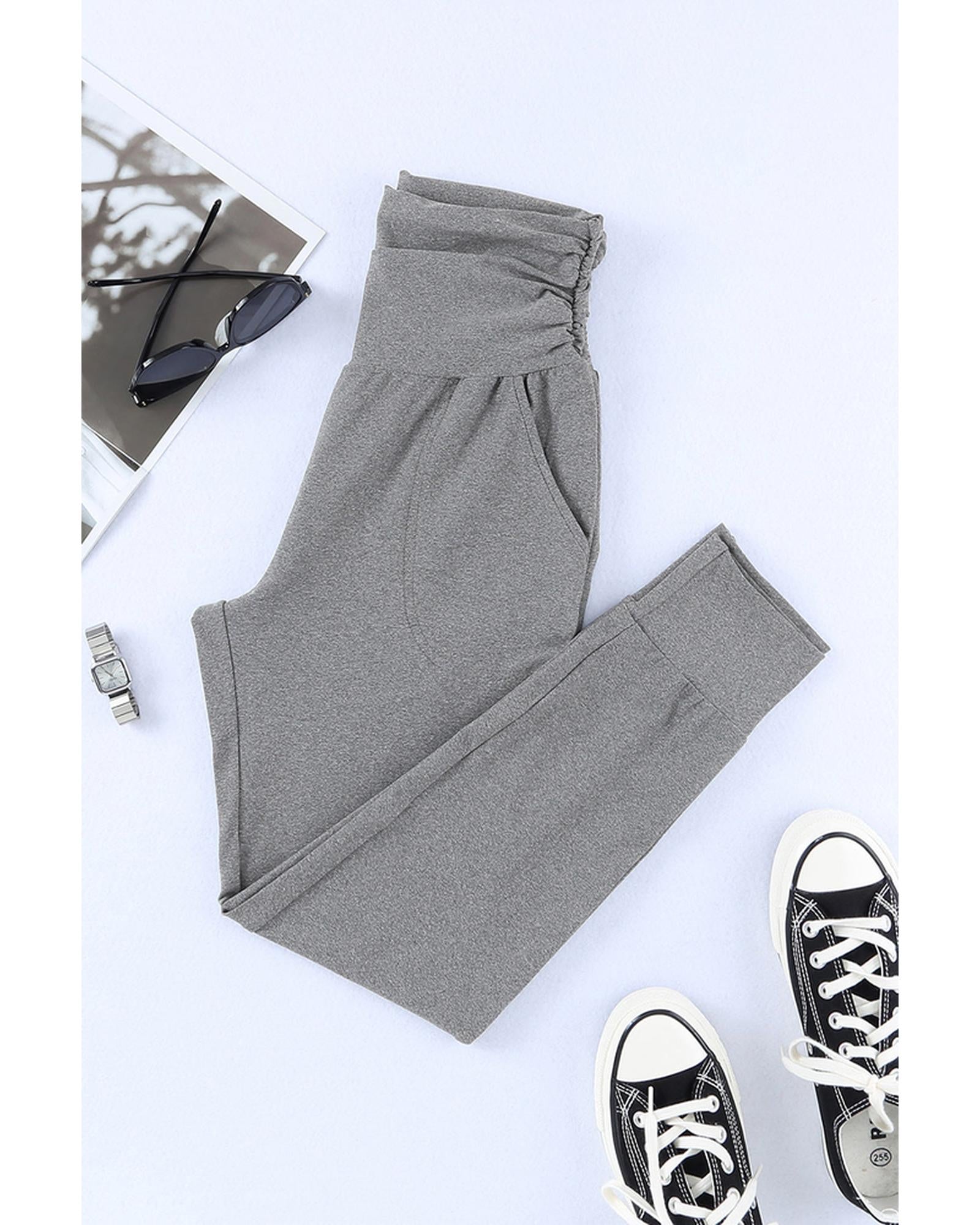 Azura Exchange Pleated Pocket Leggings - L