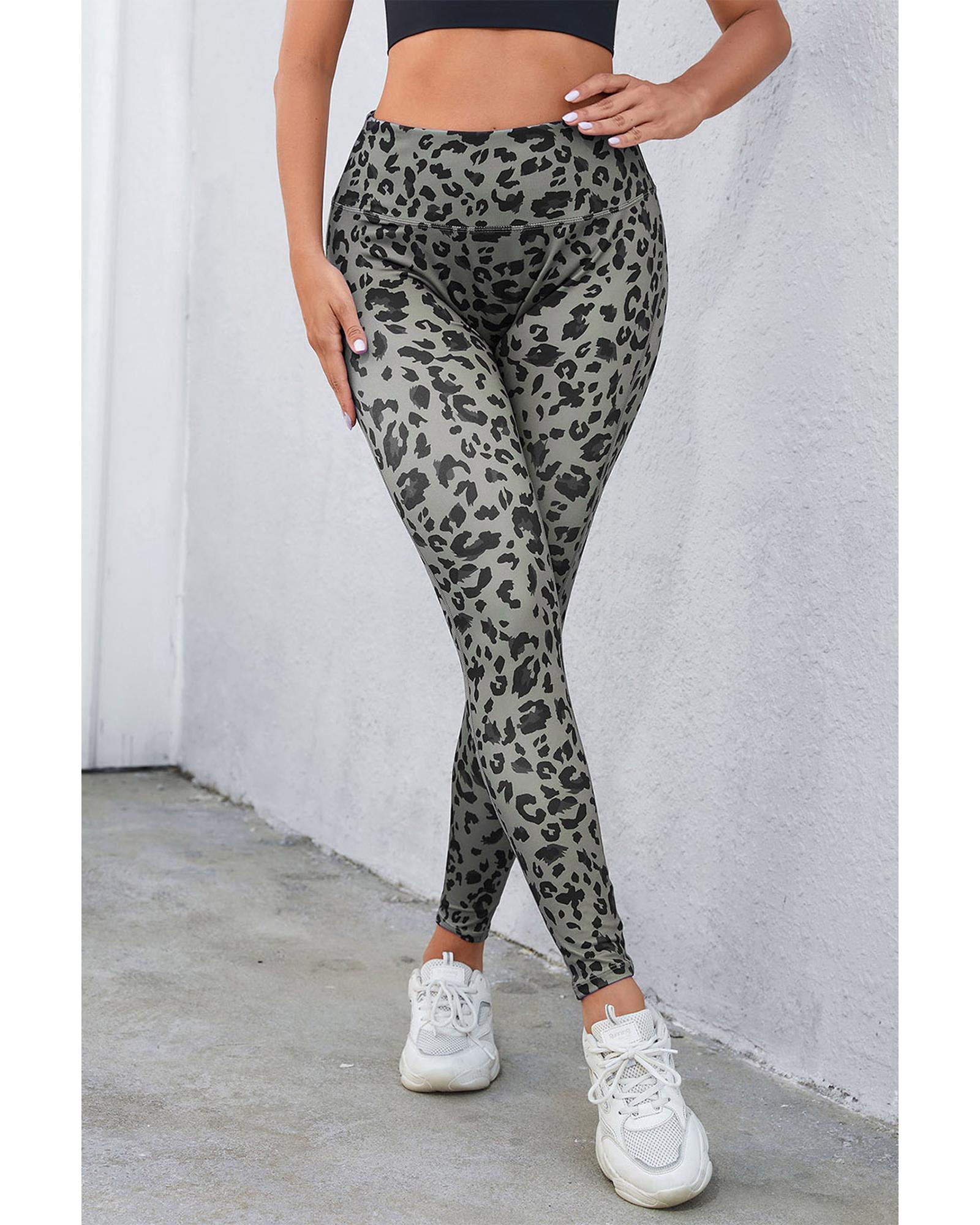 Azura Exchange Leopard Print Active Leggings - XL