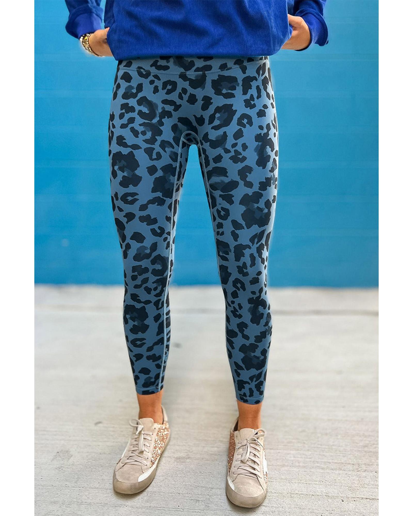 Azura Exchange Leopard Print Active Leggings - M