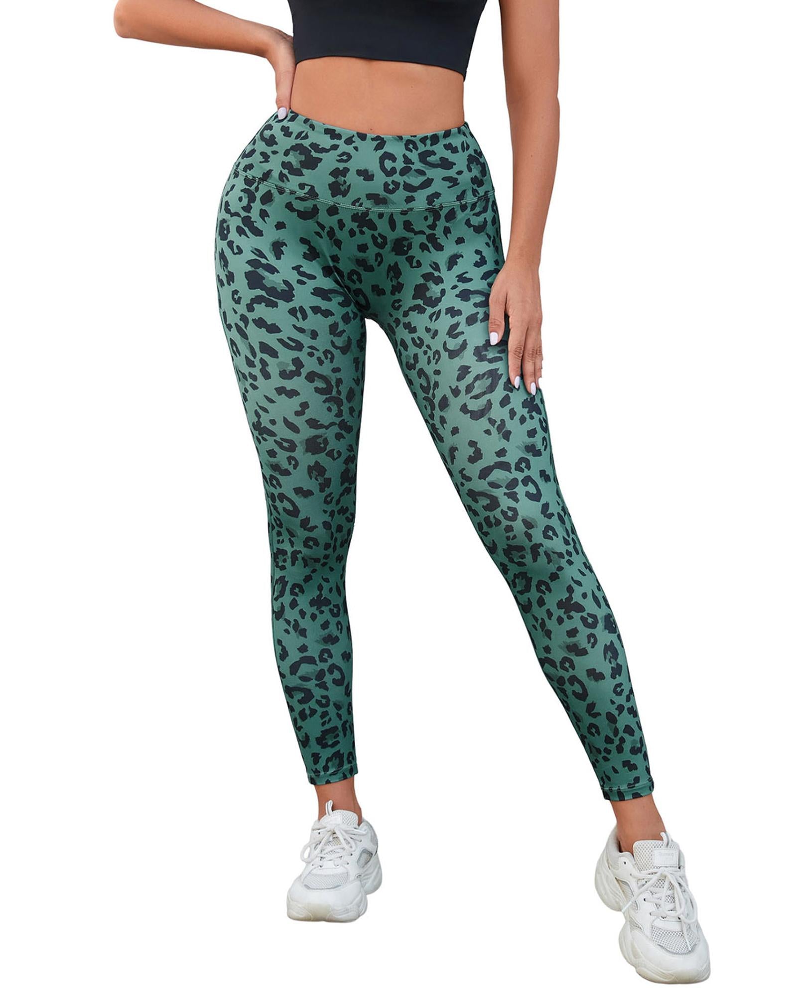 Azura Exchange Leopard Print Active Leggings - XL