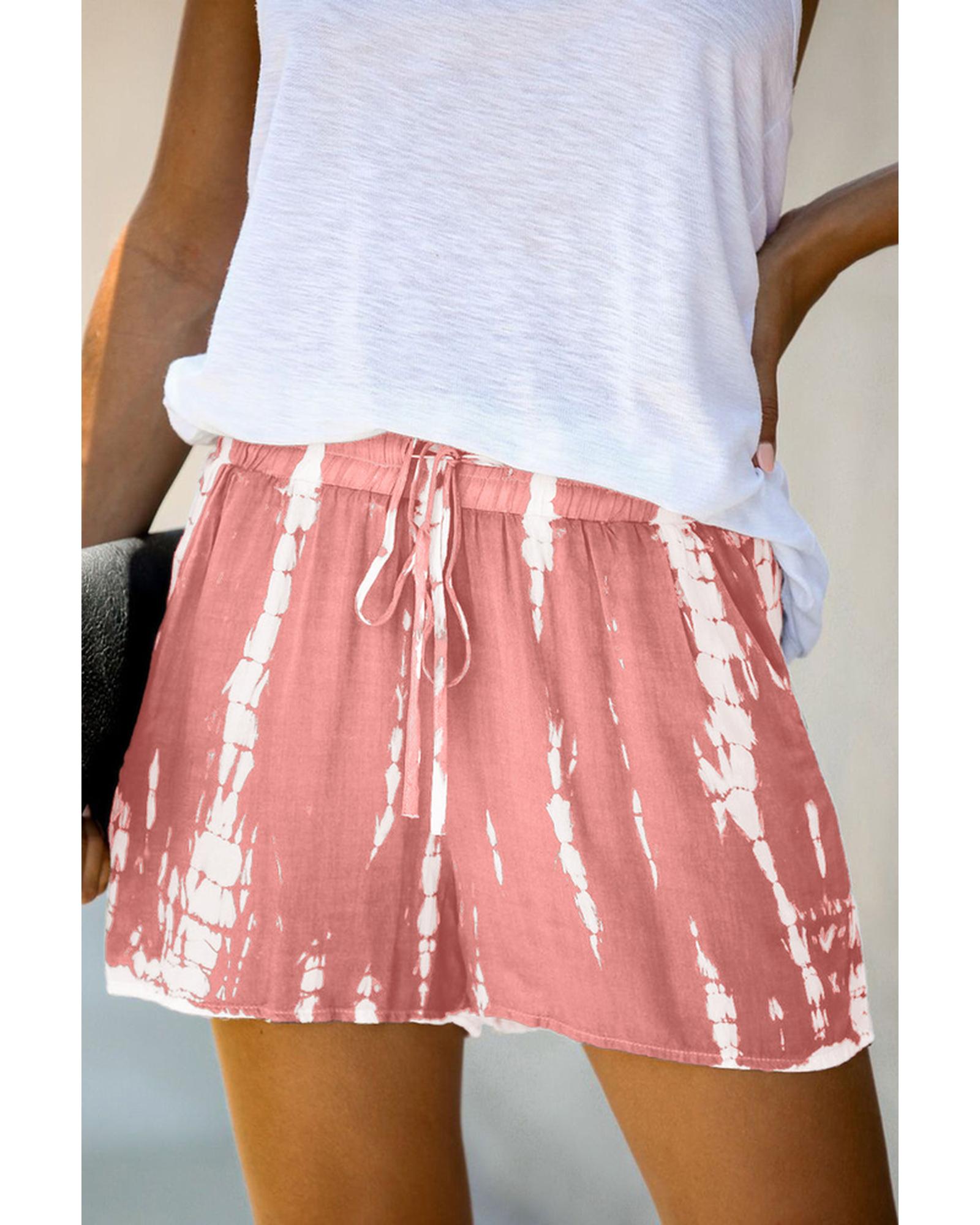 Azura Exchange Tie Dye Drawstring Shorts - L