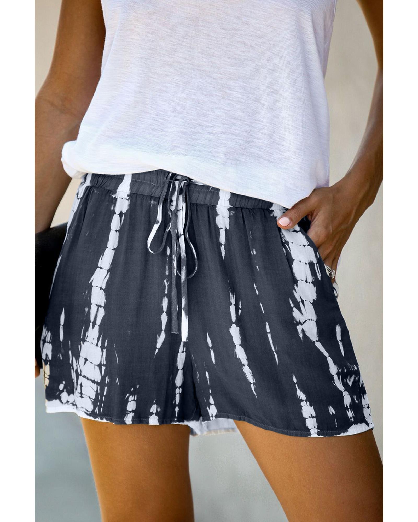 Azura Exchange Tie Dye Drawstring Shorts - M