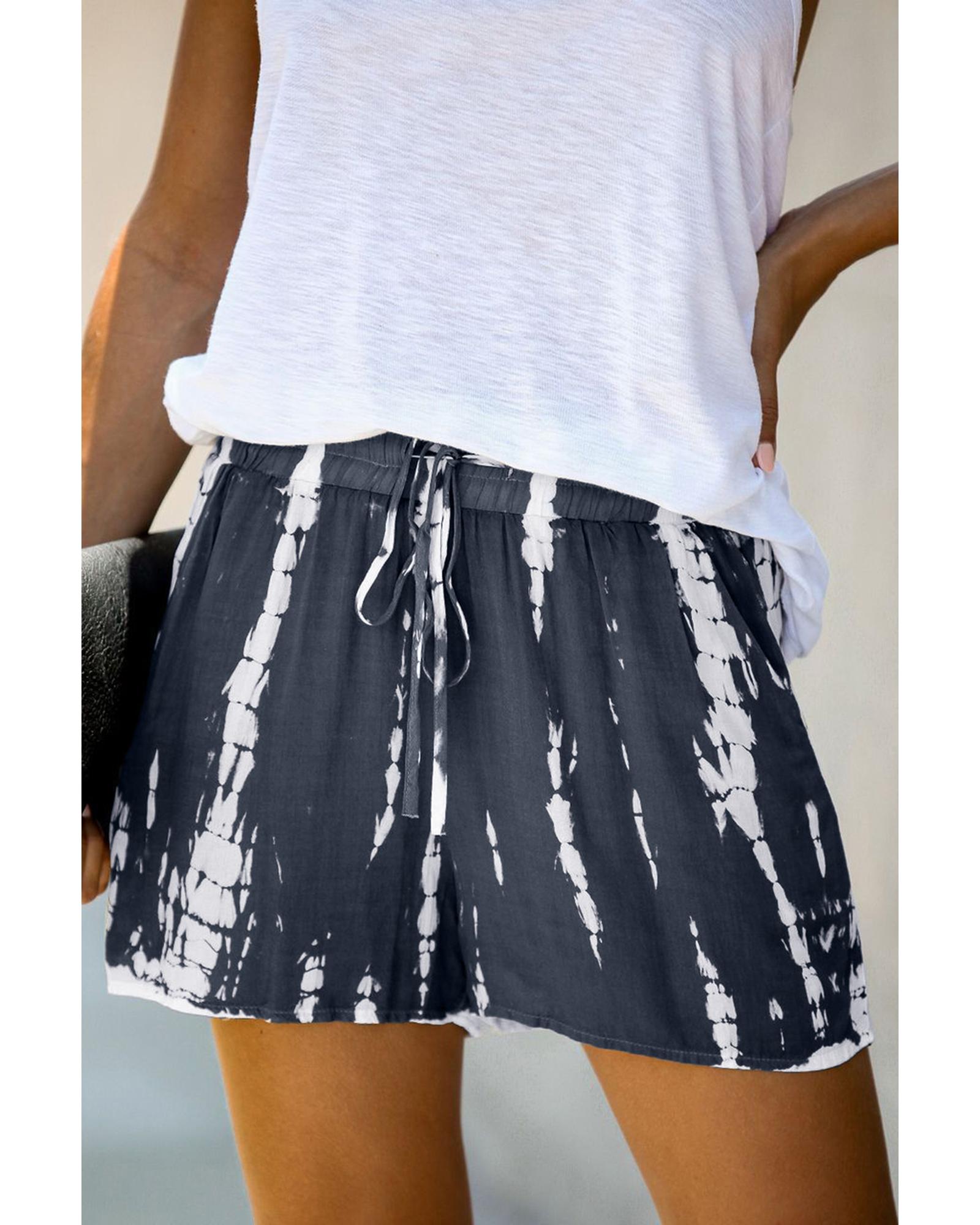 Azura Exchange Tie Dye Drawstring Shorts - M