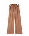 Azura Exchange Elastic Waist Casual Wide Leg Pants - L