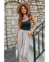 Azura Exchange Geometric Pattern Print Wide Leg Pants - M