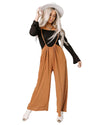 Azura Exchange Wide Leg Suspender Pants - XL