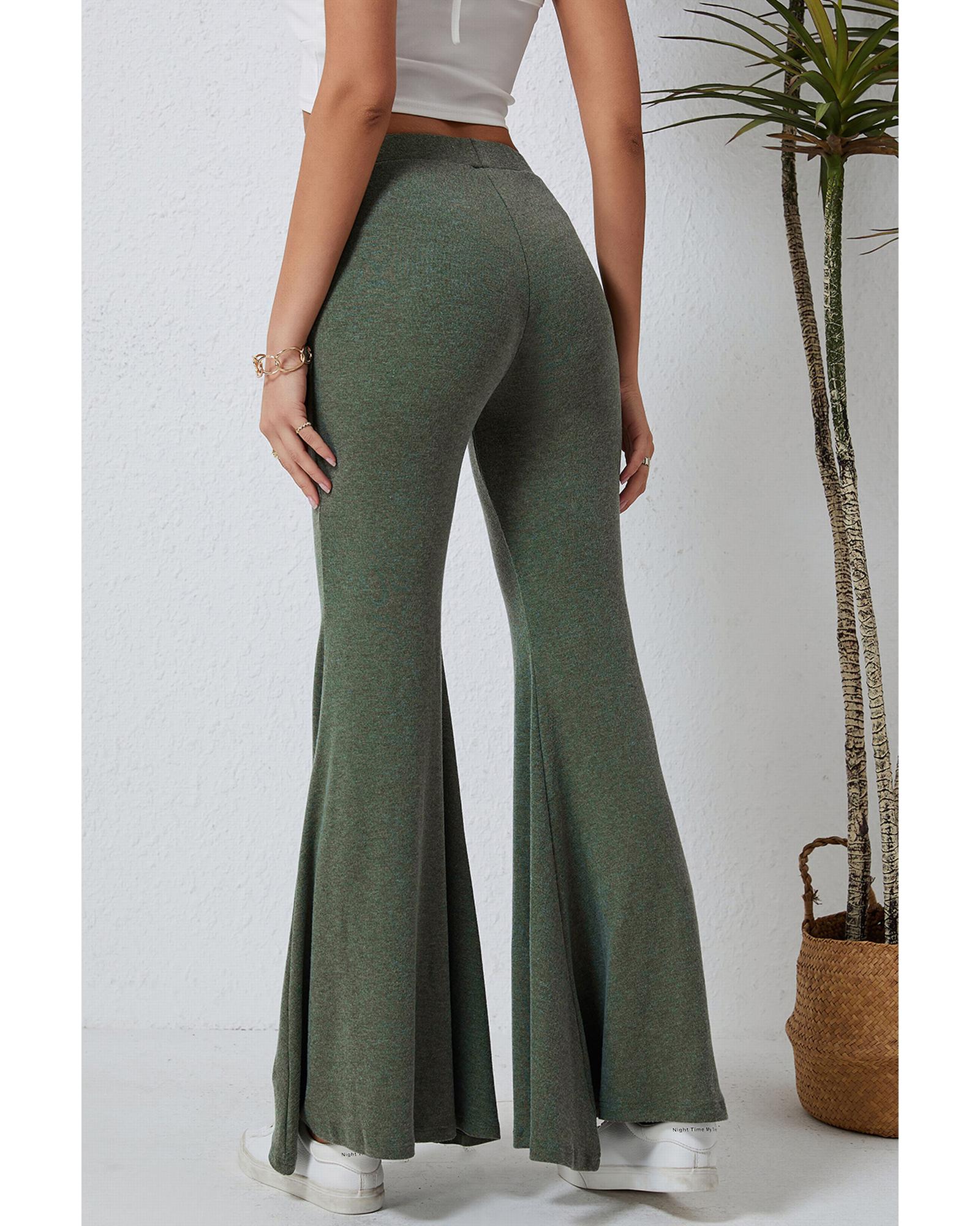 Azura Exchange High Waist Fit and Flare Pants - M