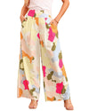 Azura Exchange Color Palette Print Wide Leg Pants - S