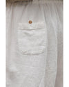 Azura Exchange Lace Splicing Drawstring Casual Cotton Pants - L