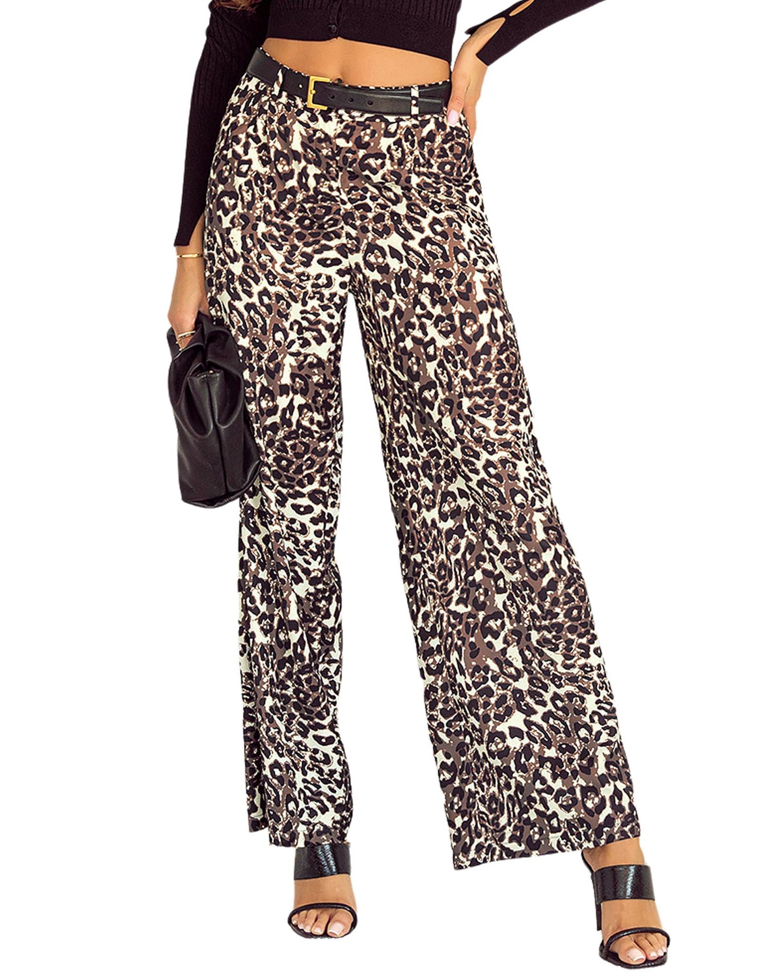 Azura Exchange Black High Waist Wide Leg Pants - 10 US