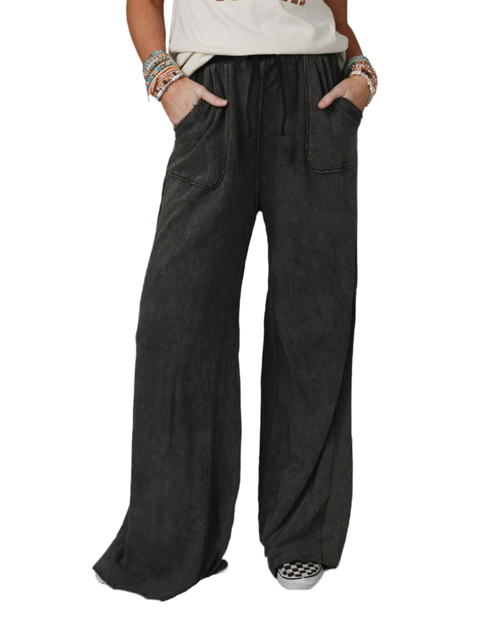 Azura Exchange Retro Wide Leg Pants - M