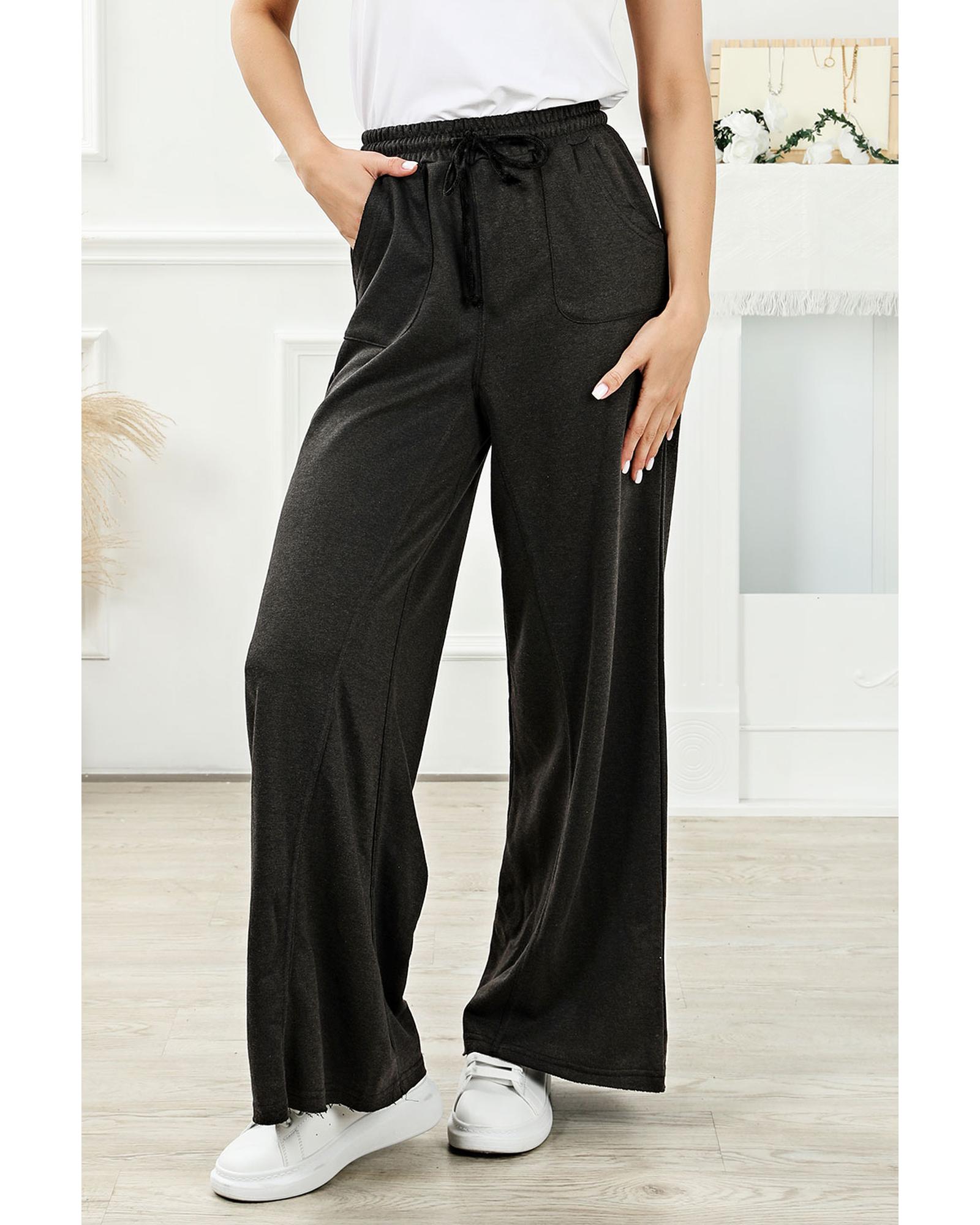 Azura Exchange Retro Wide Leg Pants - M