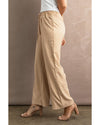 Azura Exchange Drawstring Waist Crinkled Wide Leg Pants - XL
