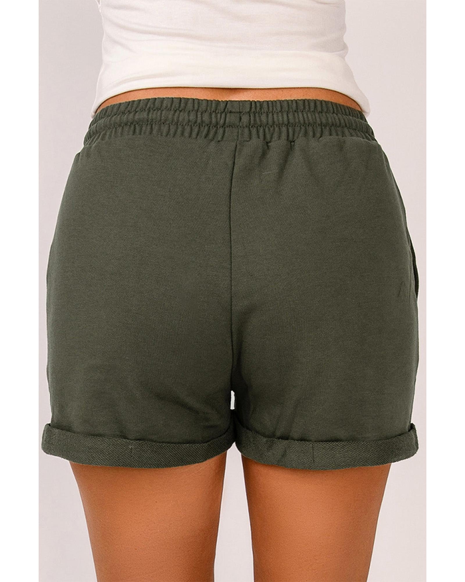 Azura Exchange Lounge Shorts with Tie Waist and Side Pockets - M