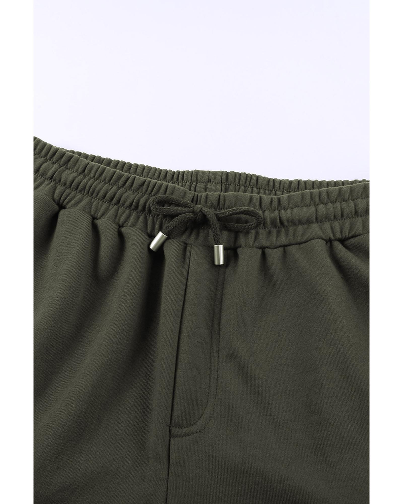 Azura Exchange Lounge Shorts with Tie Waist and Side Pockets - S