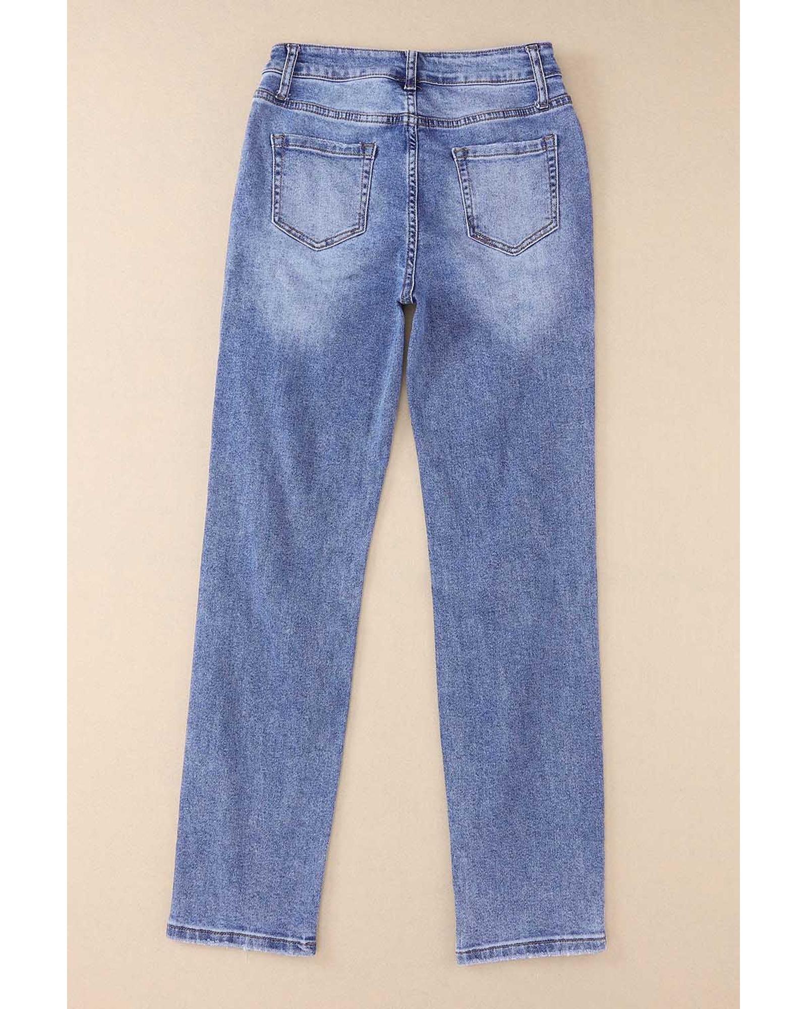 Azura Exchange Destroyed Boyfriend Jeans - 14 US