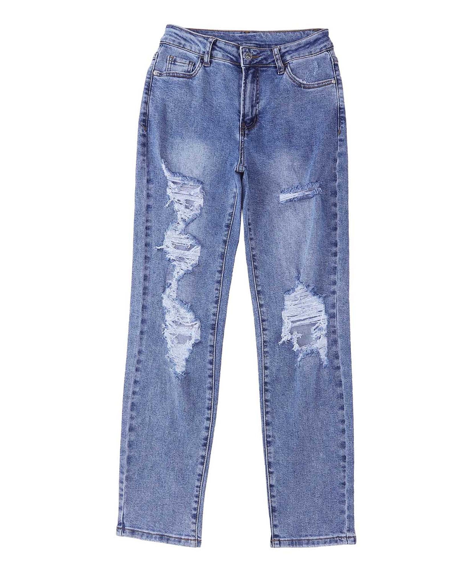 Azura Exchange Destroyed Boyfriend Jeans - 16 US