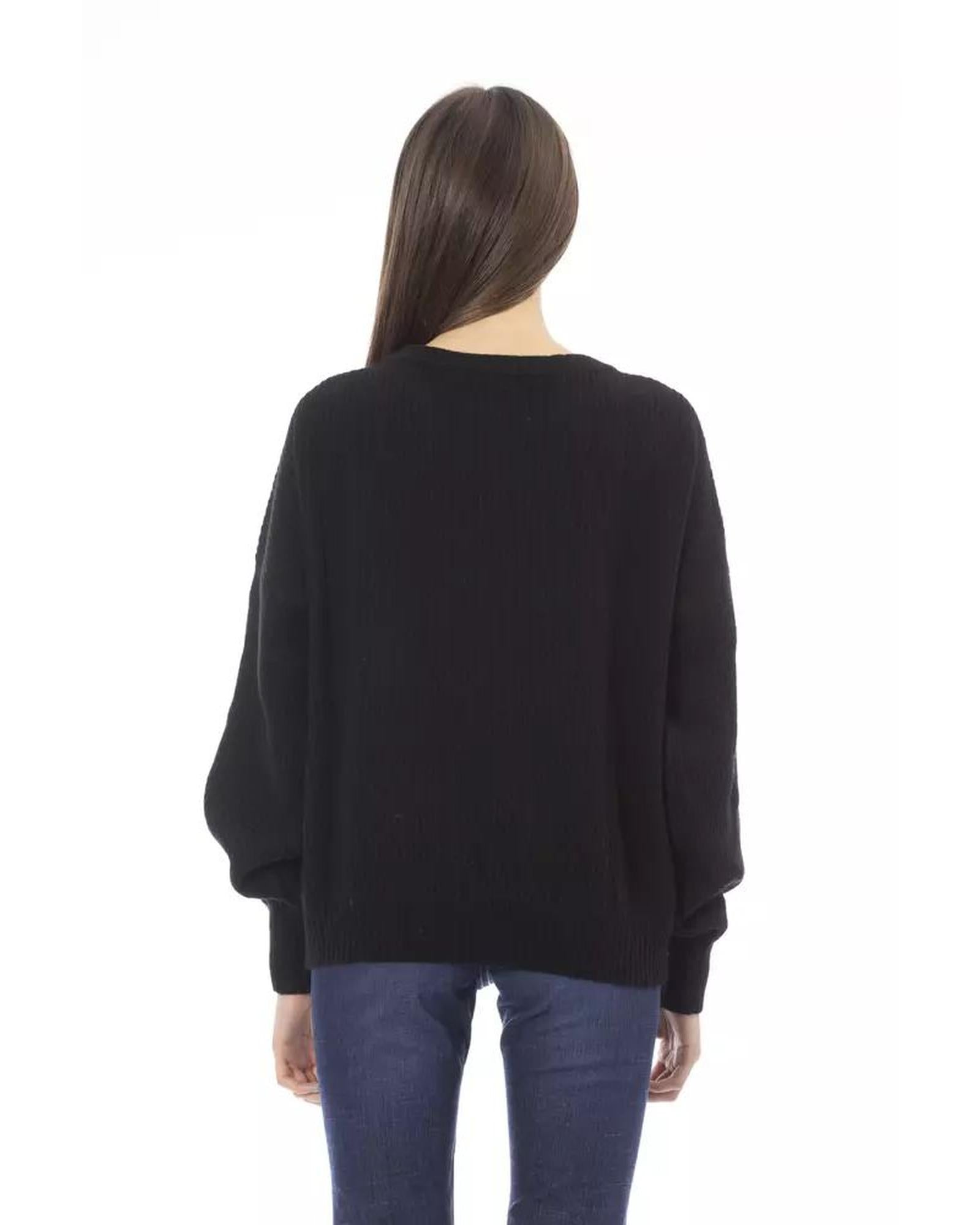 Baldinini Trend Women's Black Wool Sweater - M