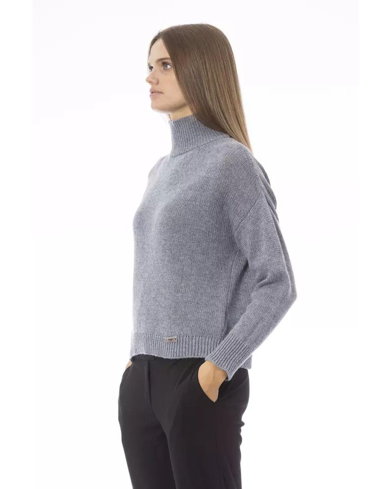 Baldinini Trend Women's Gray Viscose Sweater - S