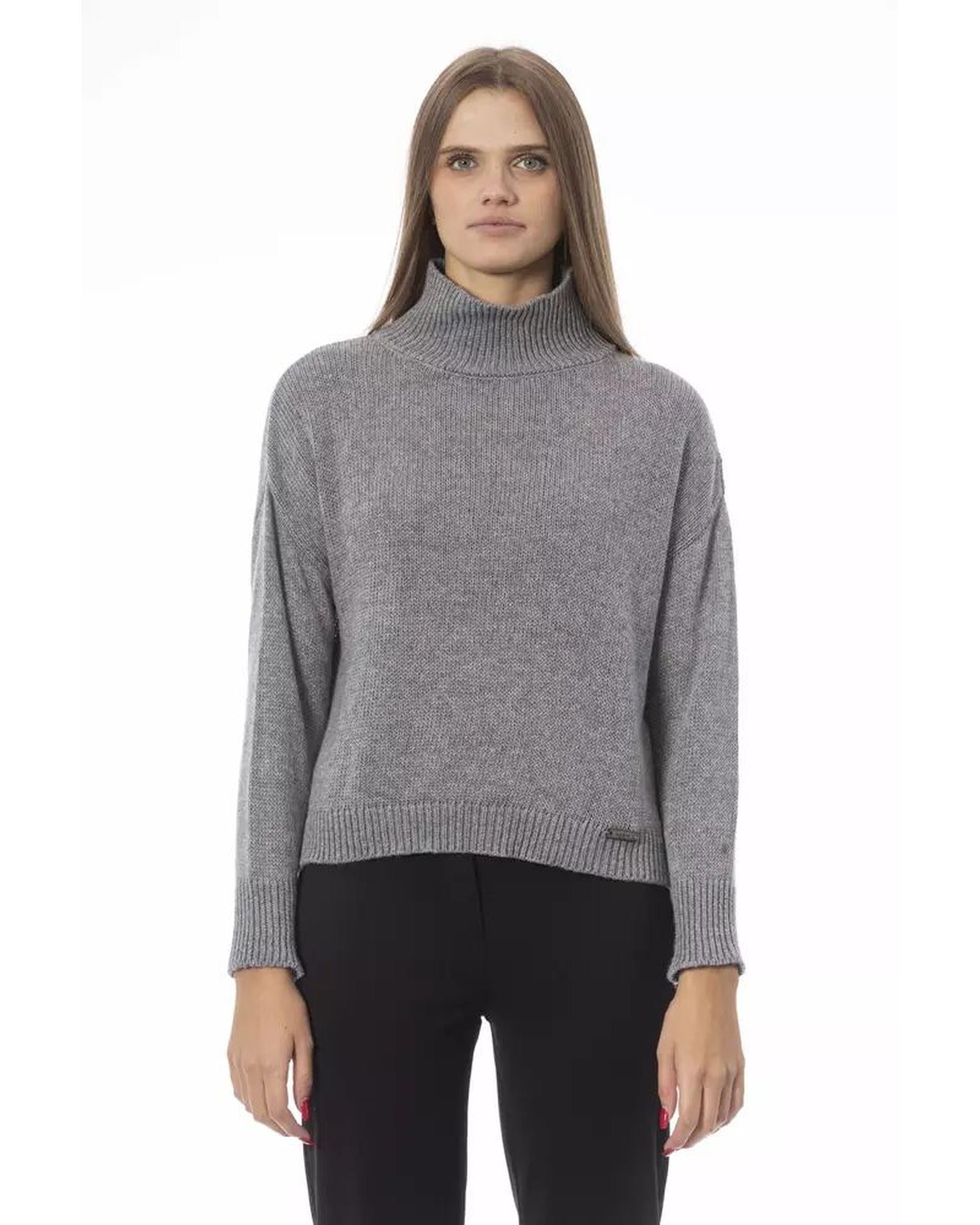 Baldinini Trend Women's Gray Viscose Sweater - M