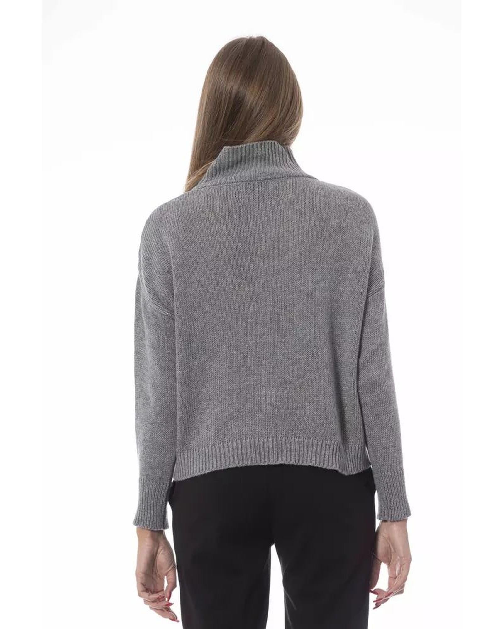 Baldinini Trend Women's Gray Viscose Sweater - M