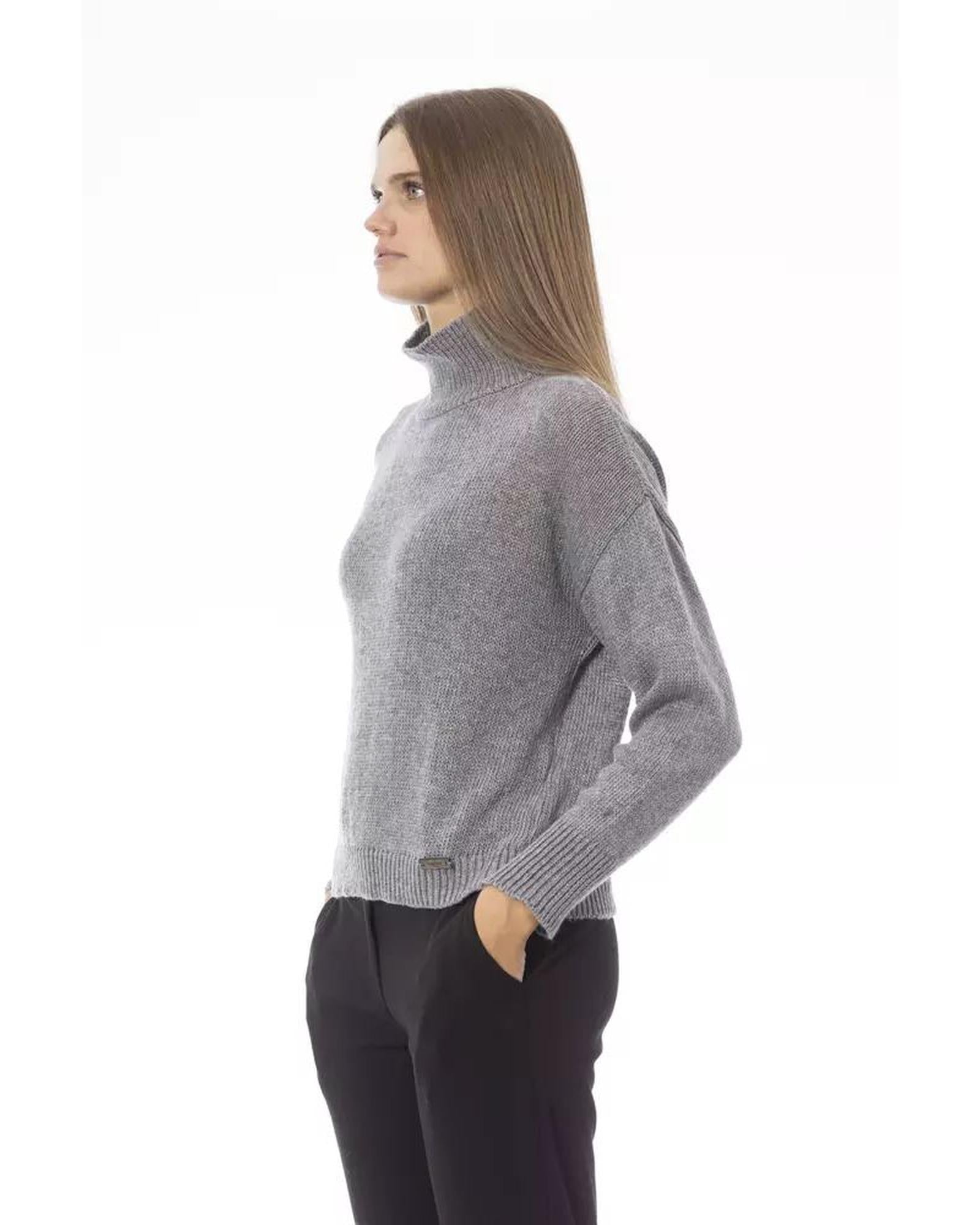 Baldinini Trend Women's Gray Viscose Sweater - S