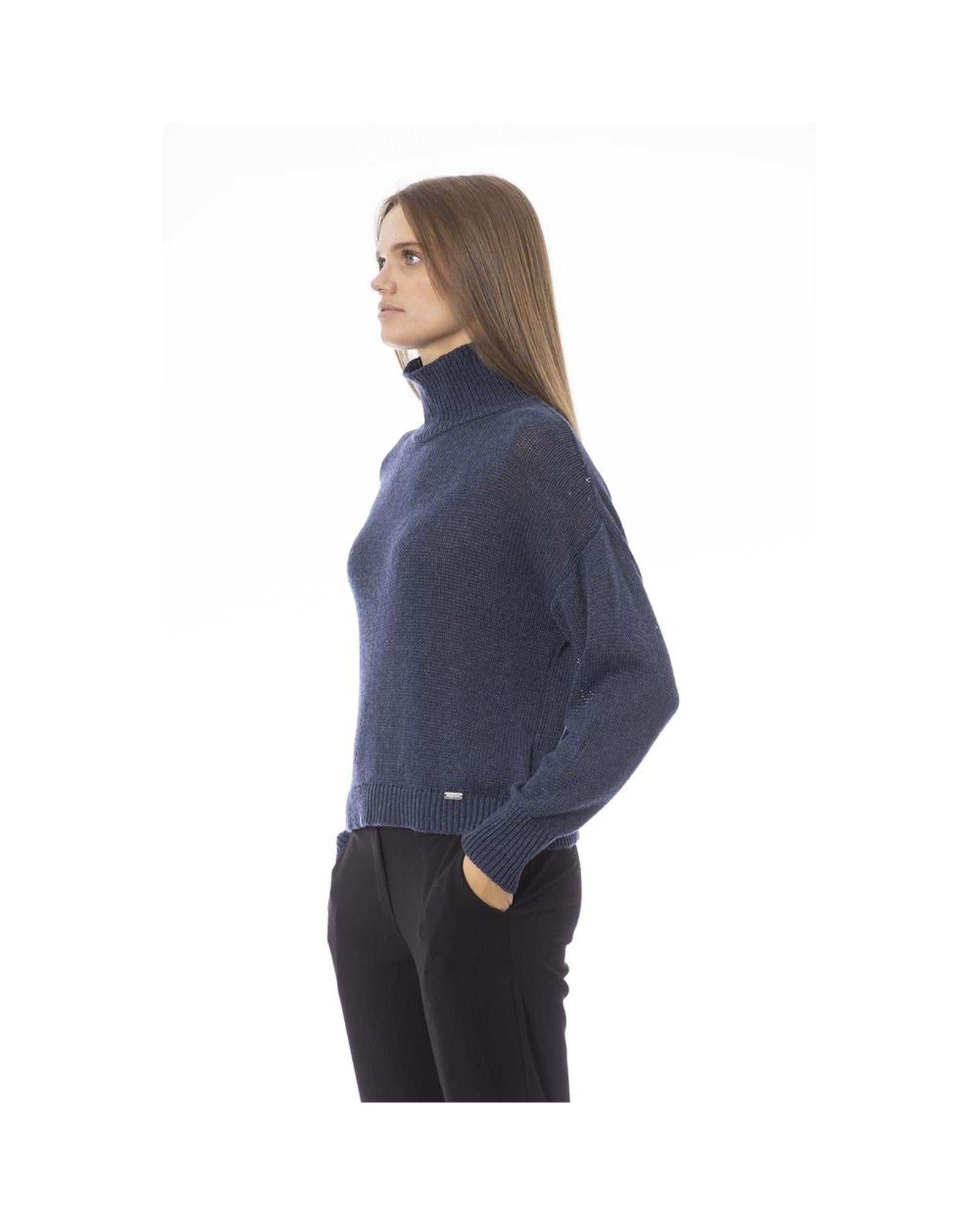 Baldinini Trend Women's Blue Viscose Sweater - M