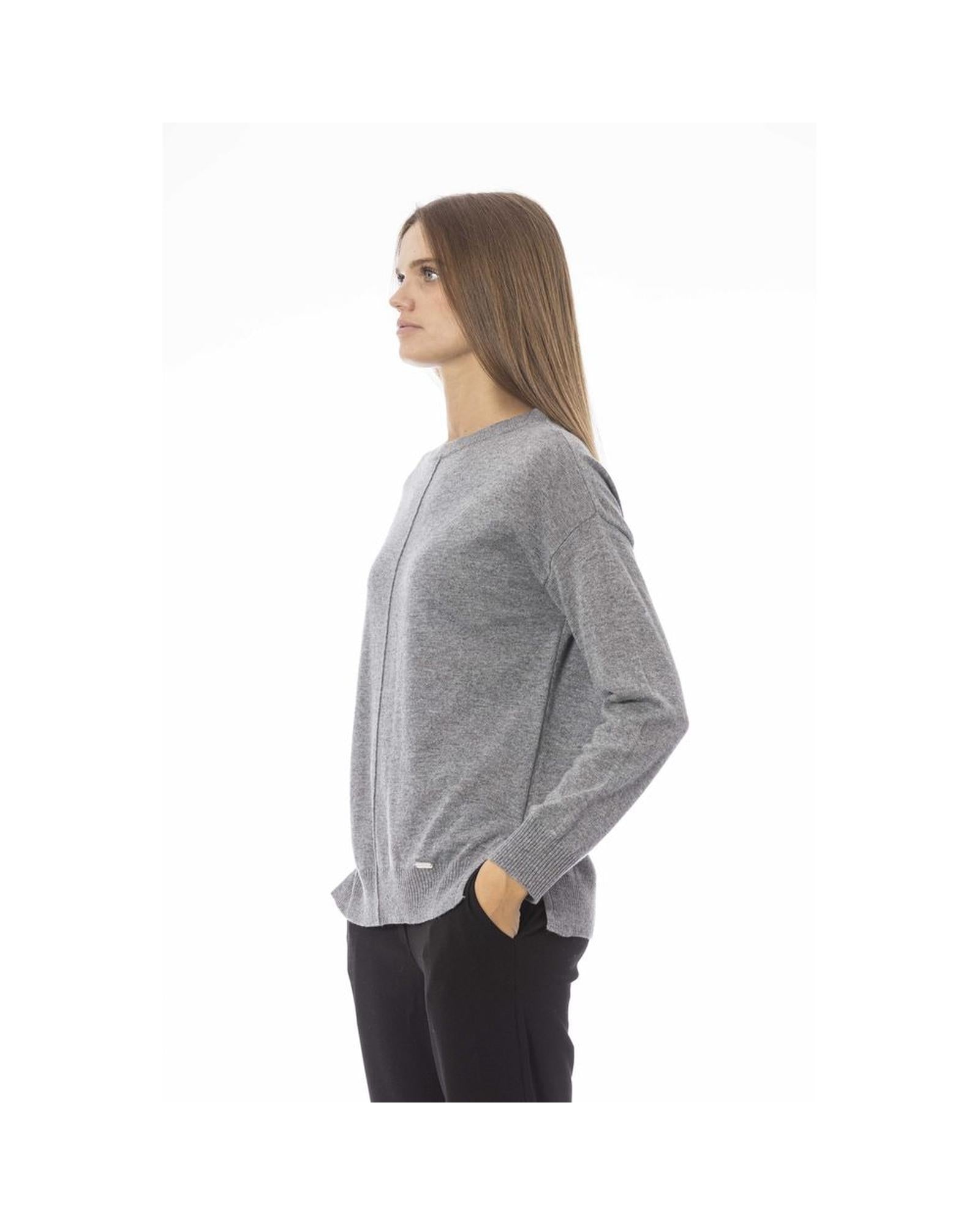 Baldinini Trend Women's Gray Viscose Sweater - M