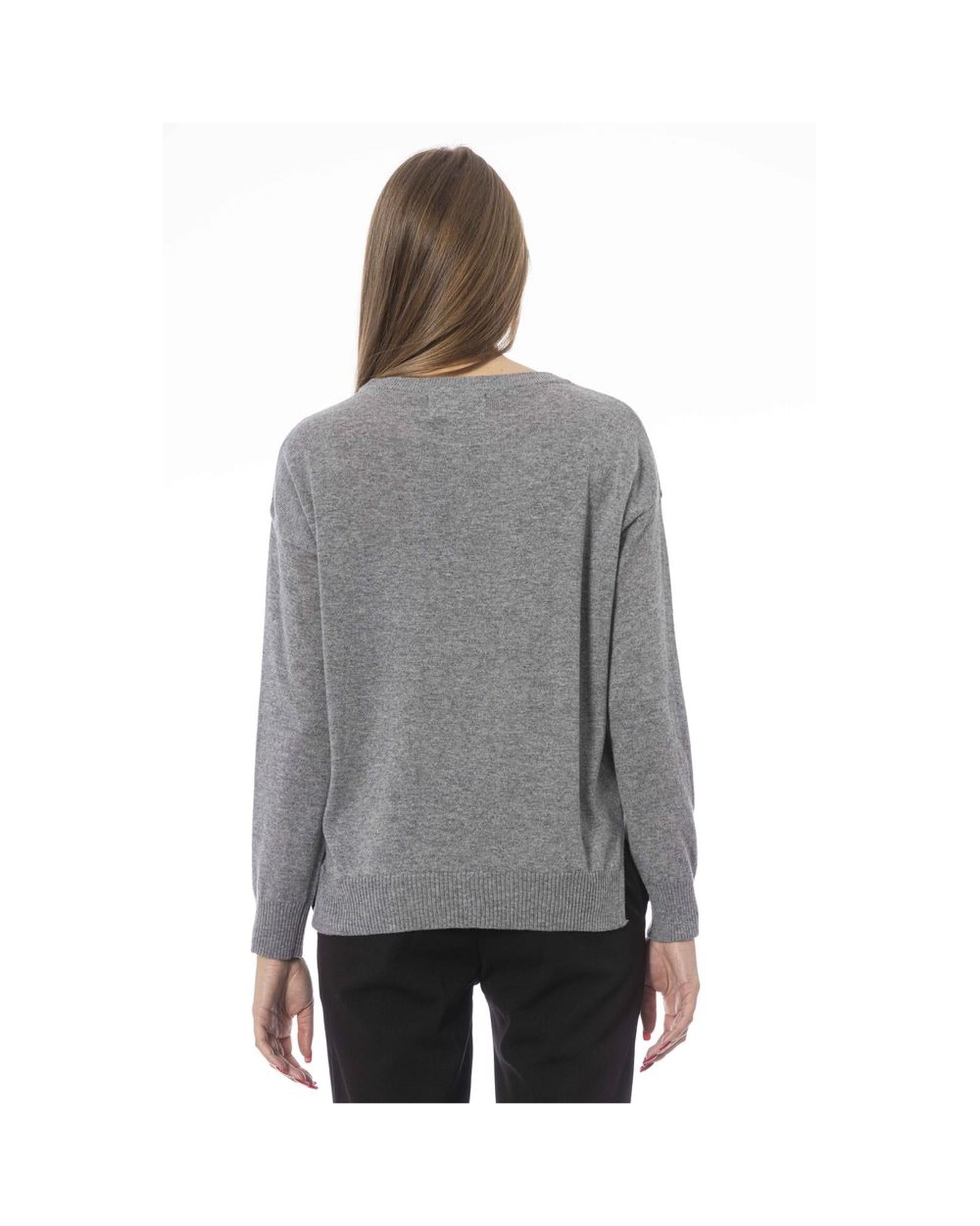 Baldinini Trend Women's Gray Viscose Sweater - M