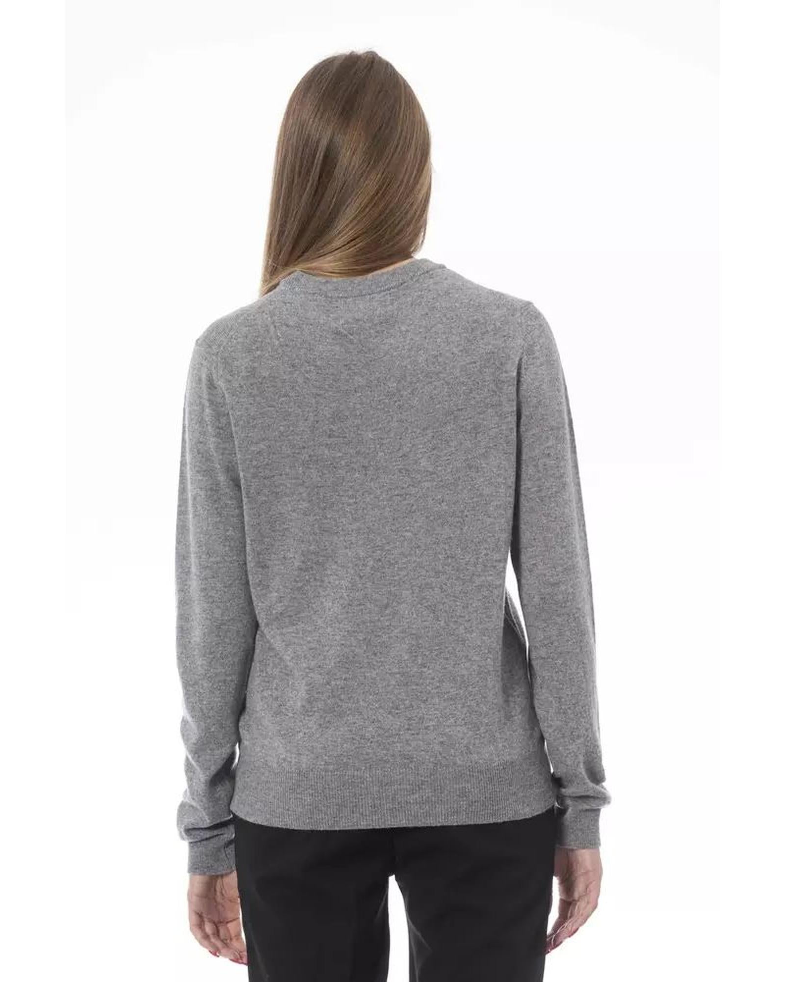 Baldinini Trend Women's Gray Viscose Sweater - M