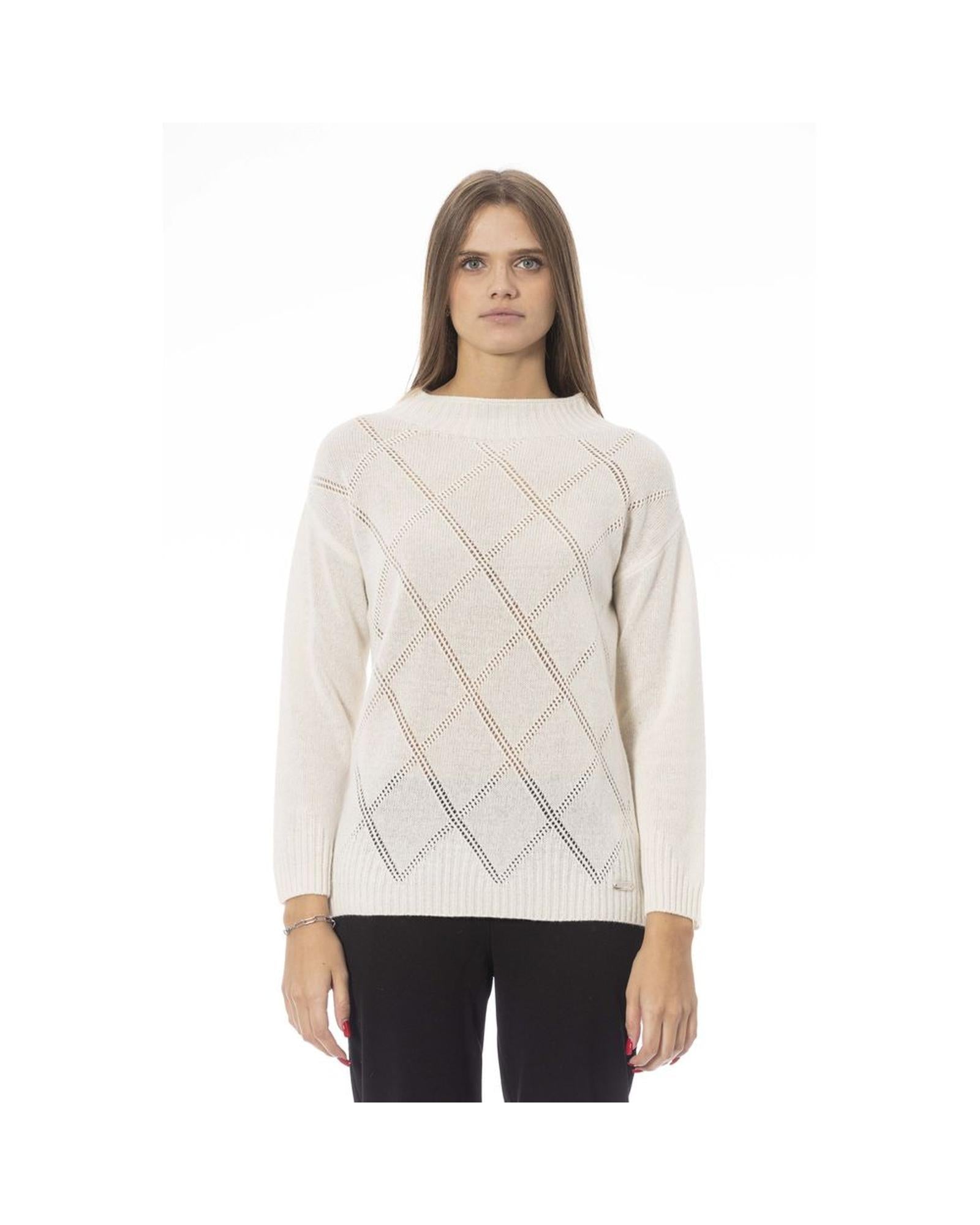 Baldinini Trend Women's Beige Wool Sweater - M