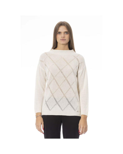 Baldinini Trend Women's Beige Wool Sweater - M