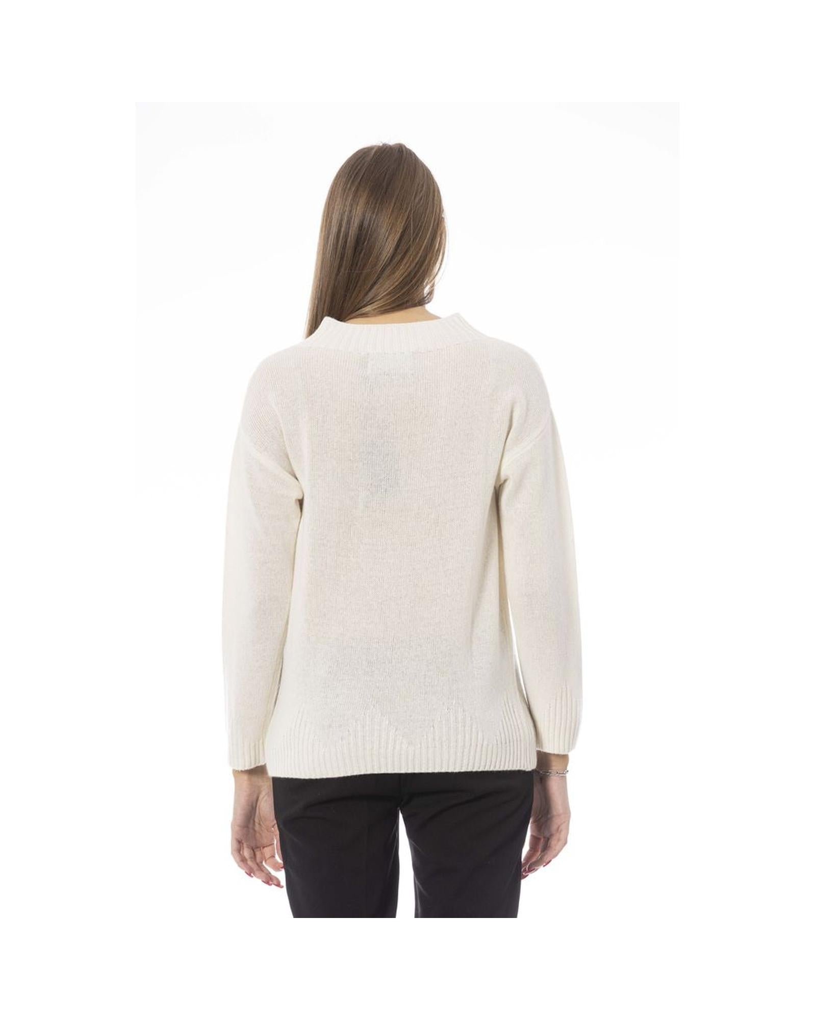 Baldinini Trend Women's Beige Wool Sweater - S