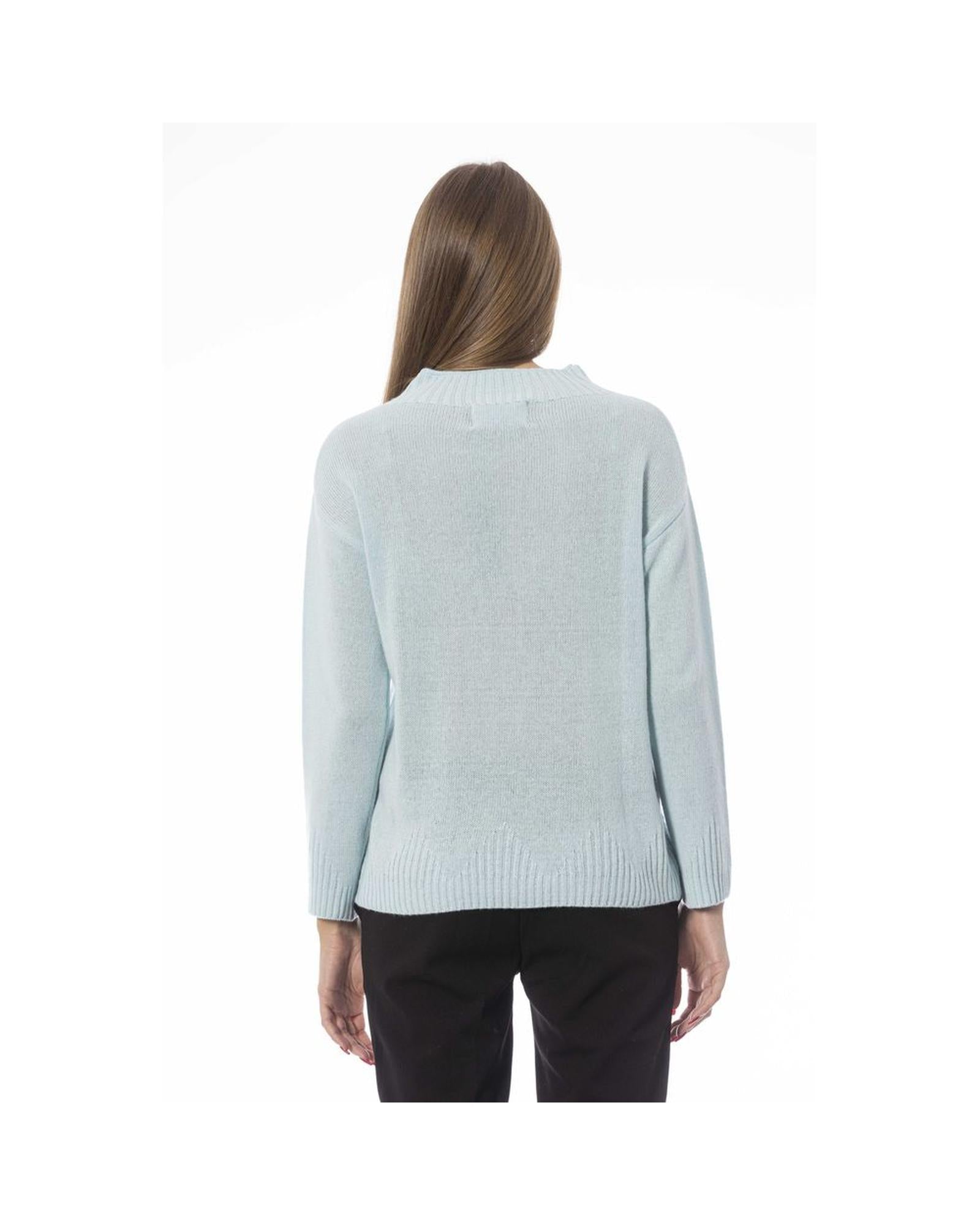 Baldinini Trend Women's Light Blue Wool Sweater - M