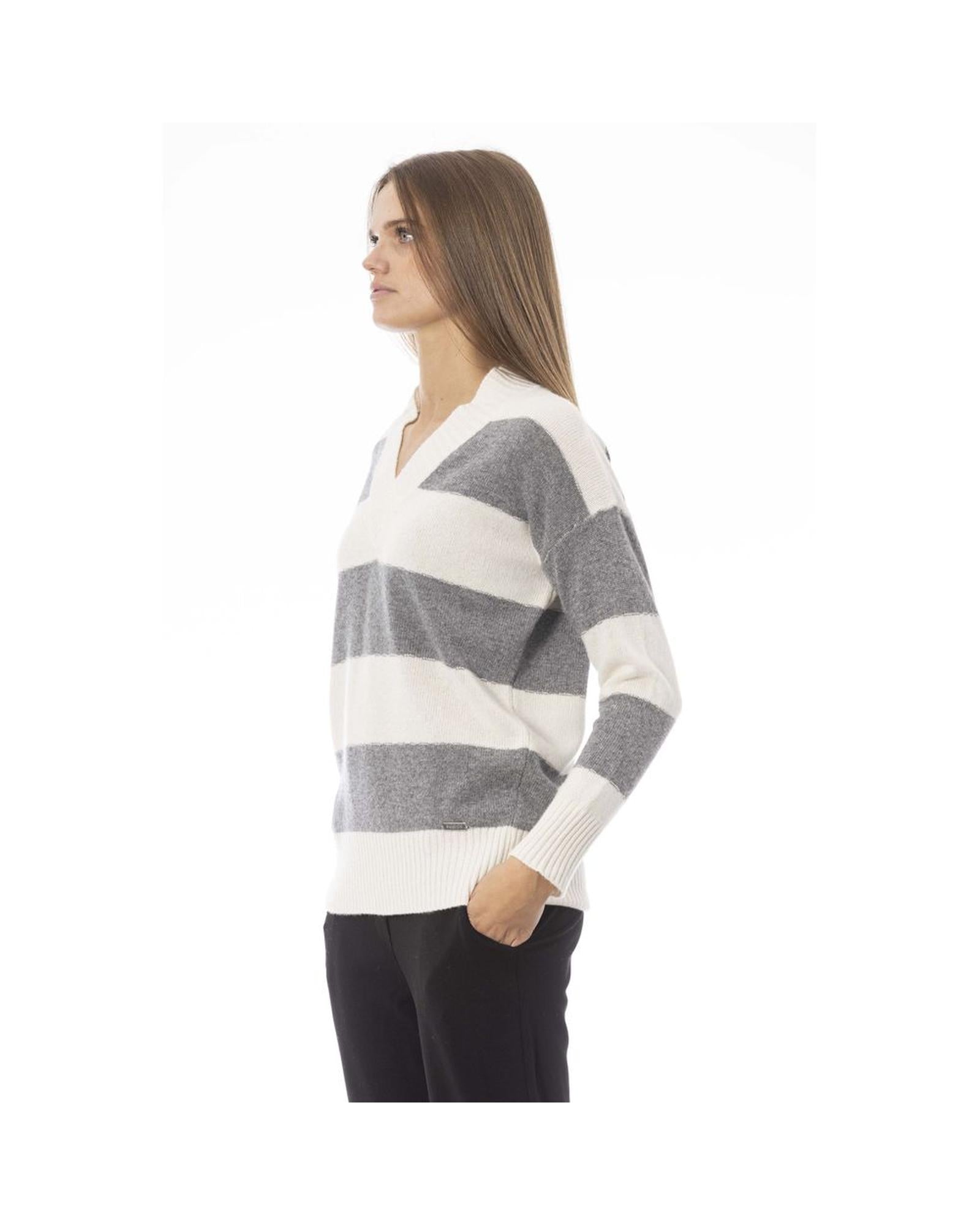 Baldinini Trend Women's Gray Wool Sweater - M